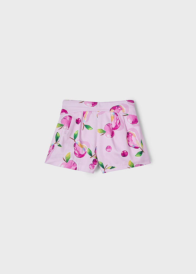 Mauve printed skort