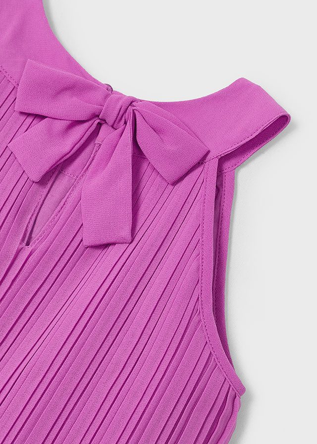 Orchid pleated dress