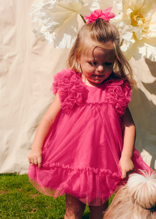 Tulle dress fuschia