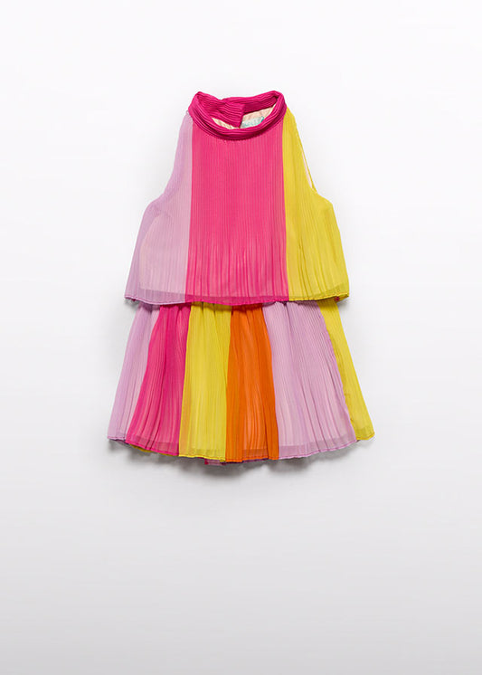 Pleated striped set Stripe