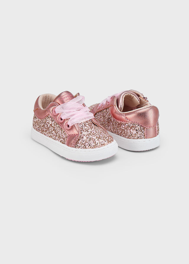 Rose Metal Glitter sneakers