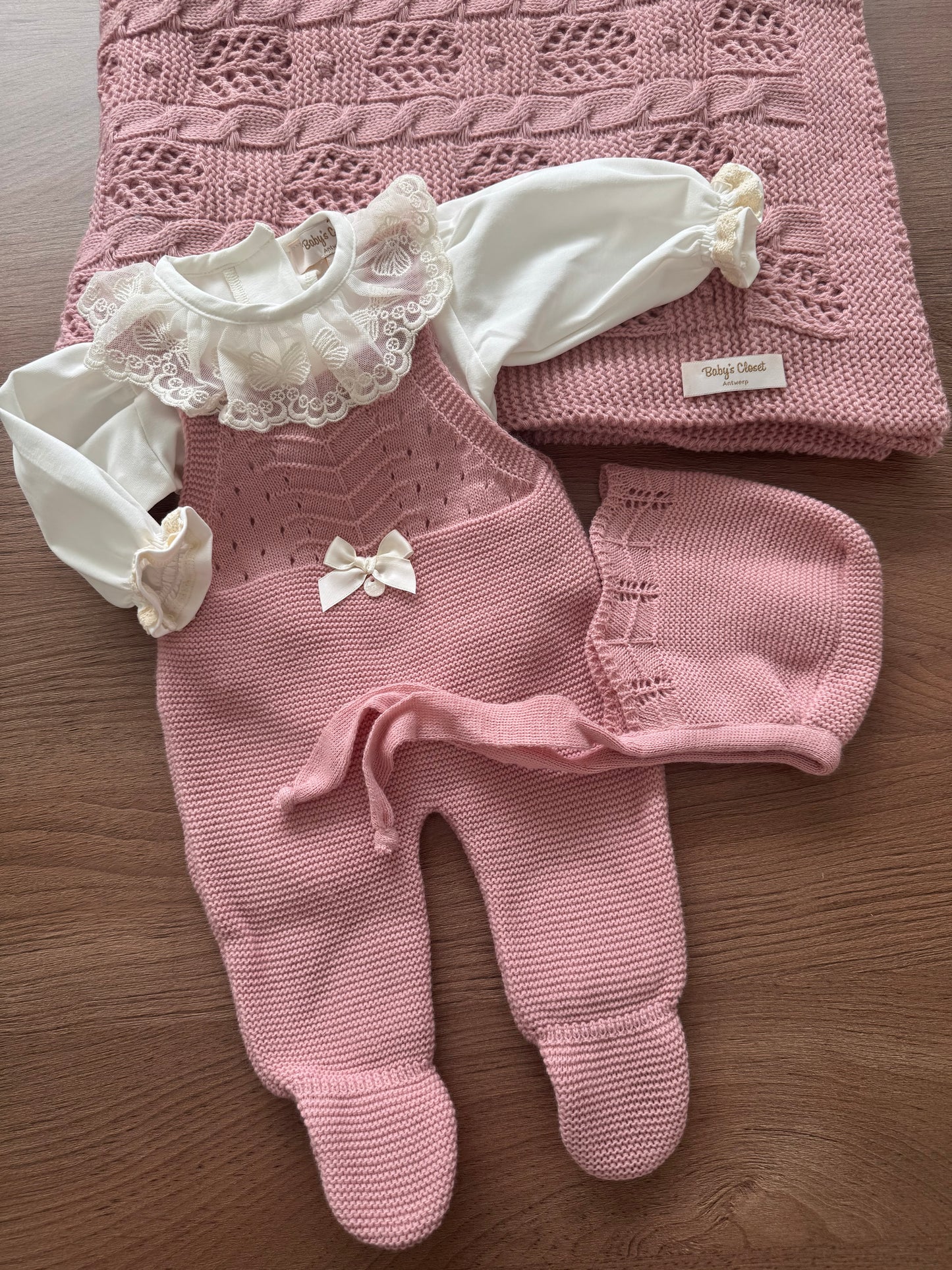 Luane knit set Old pink