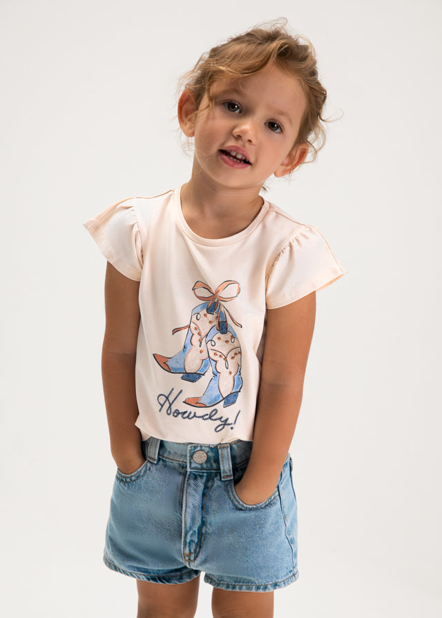 236- light denim shorts