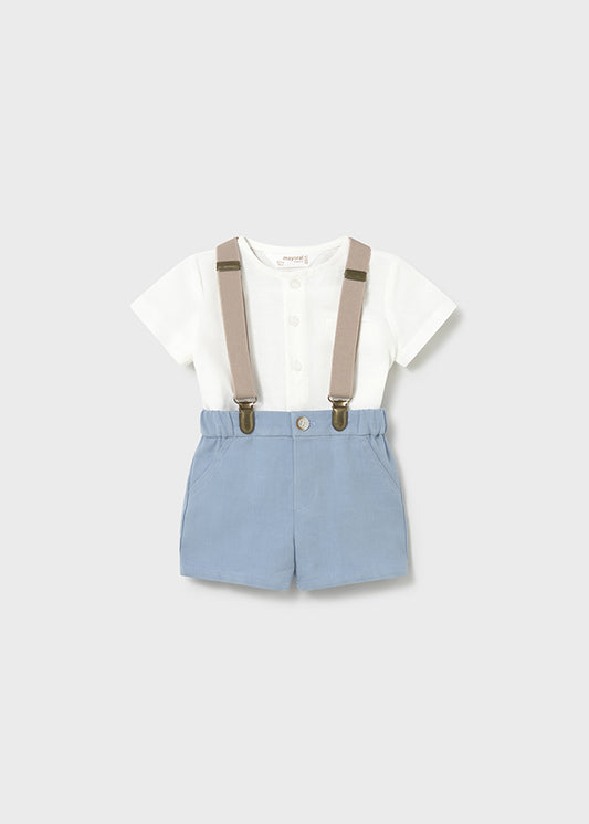 1278- blue short set