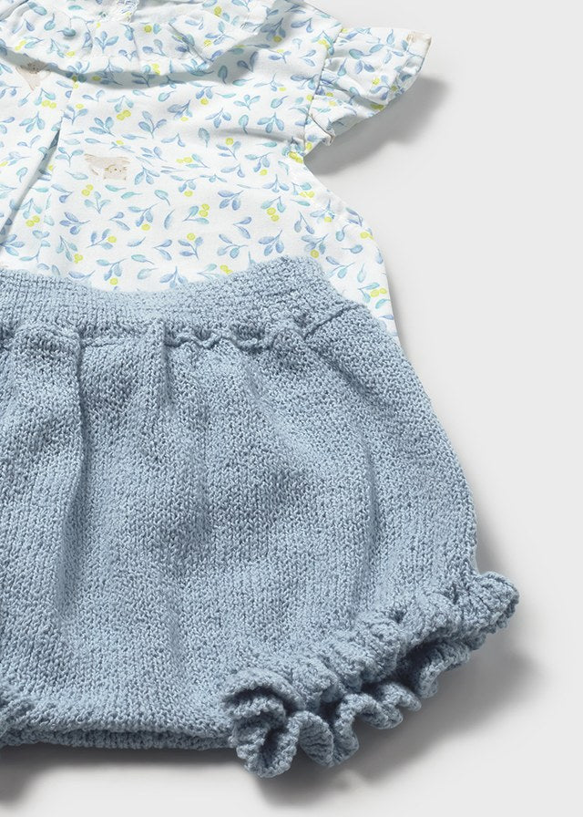 1288 - lagoon blouse and knot set