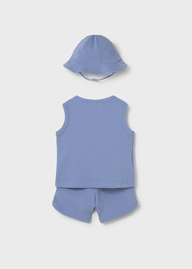 1294- shorts and hat set