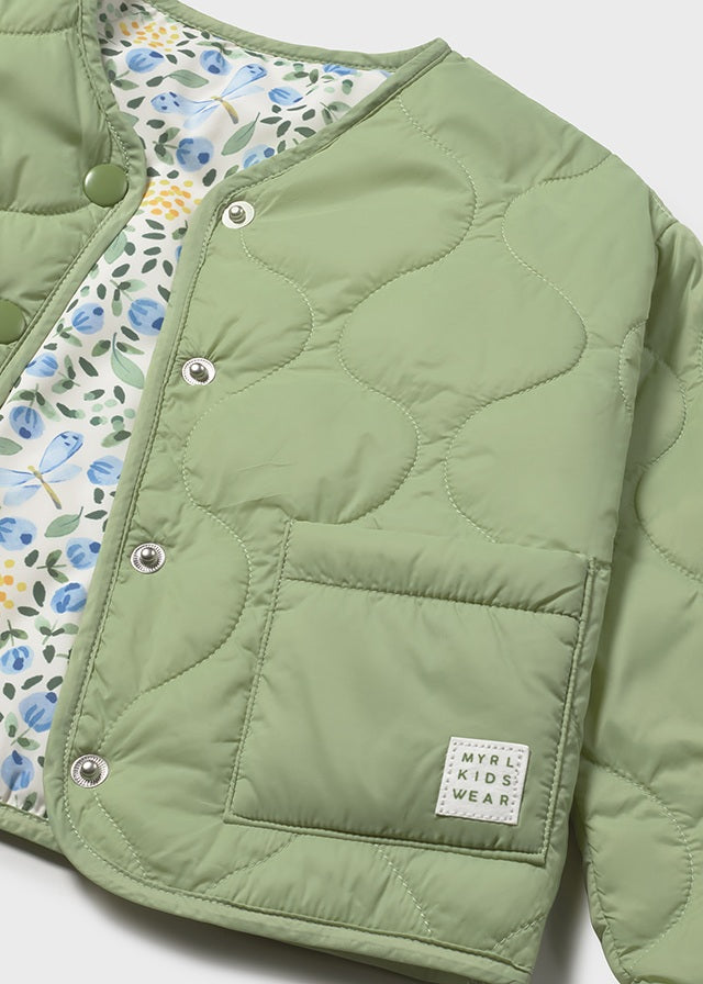 1493-Green 	Reversible windbreaker