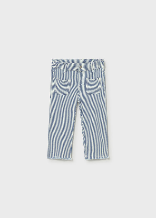 1511- blue stripes long trousers