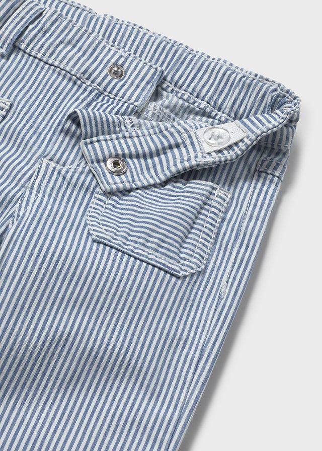 1511- blue stripes long trousers