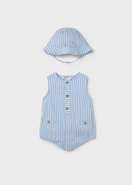 1614- Sky short bodysuit