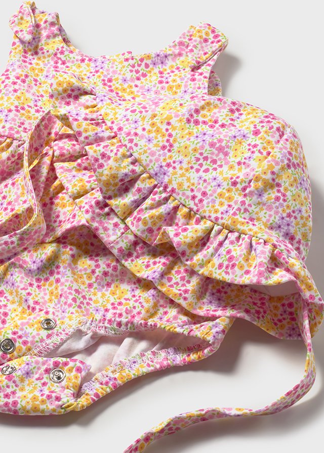 1632- rose onesie with Hat