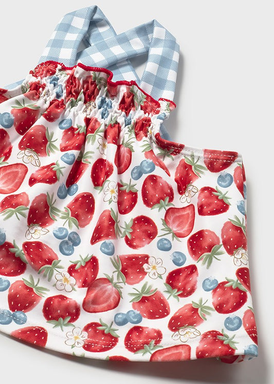 1635- red bathsuit set