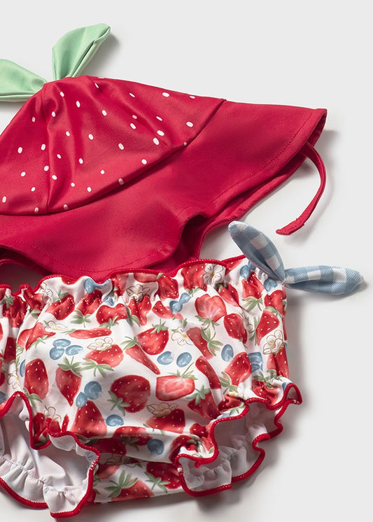 1635- red bathsuit set