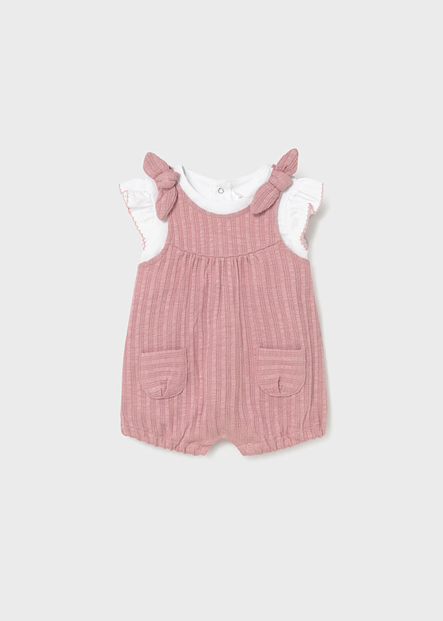 1649- pink romper set