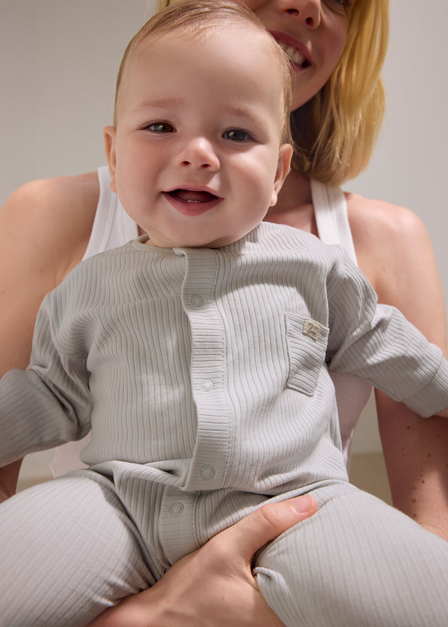 1726- silver long onesie bodysuit