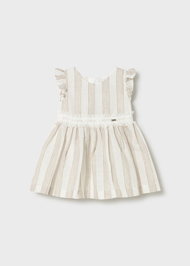 1904- hazelnut striped dress
