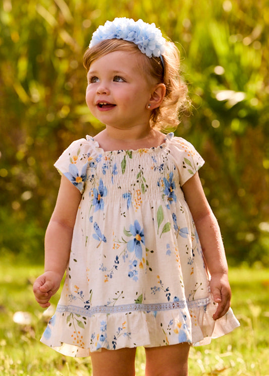 1992- sky printed dress
