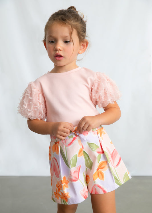 3001- BLOSSOM Tulle tshirt