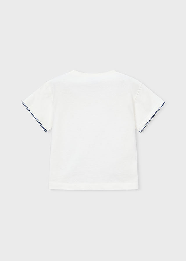 3013- natural t-shirt navy
