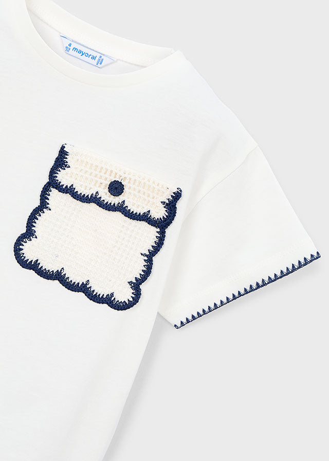 3013- natural t-shirt navy