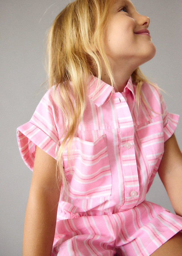 3226- candy stripes shorts set