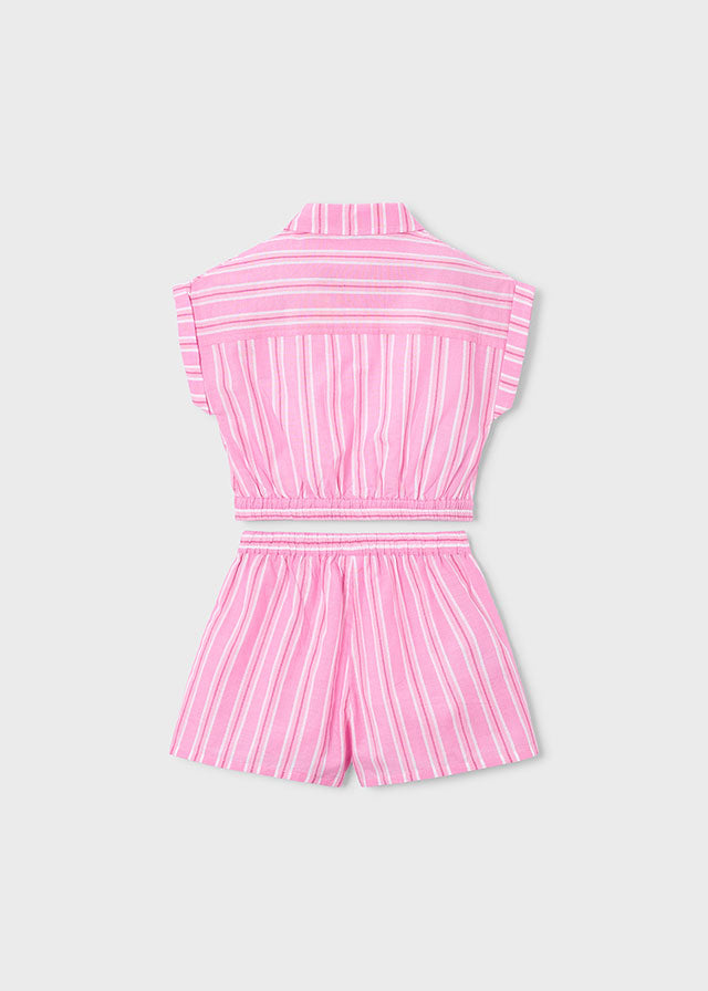 3226- candy stripes shorts set