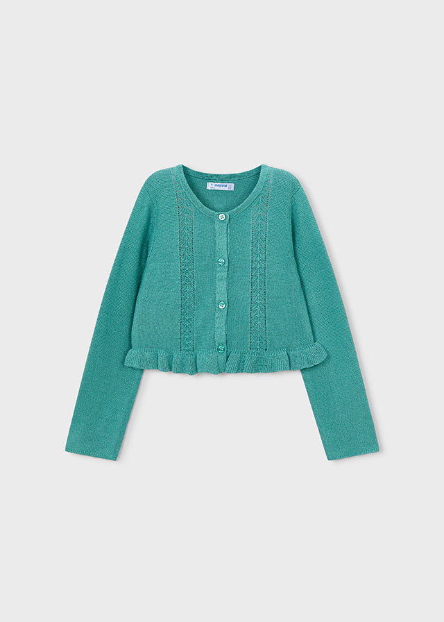 3383- mint cardigan