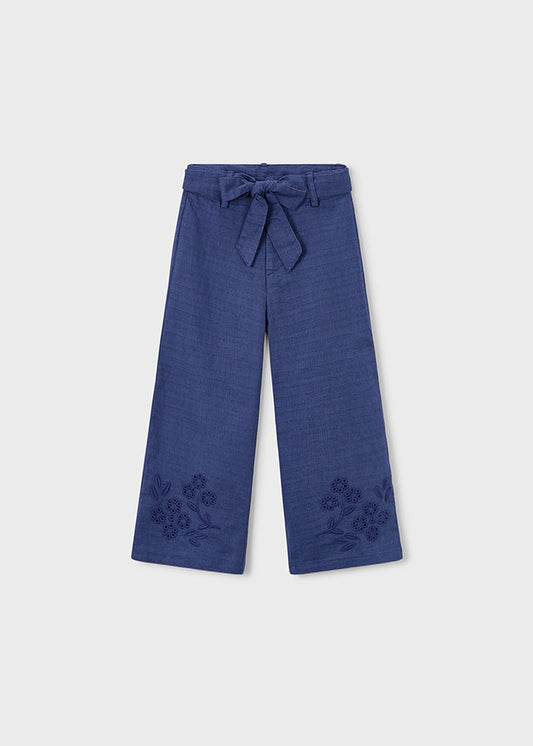 3585- porcelain linen pants