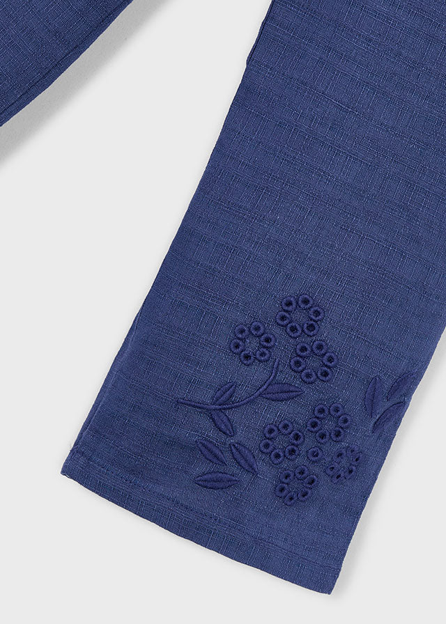 3585- porcelain linen pants