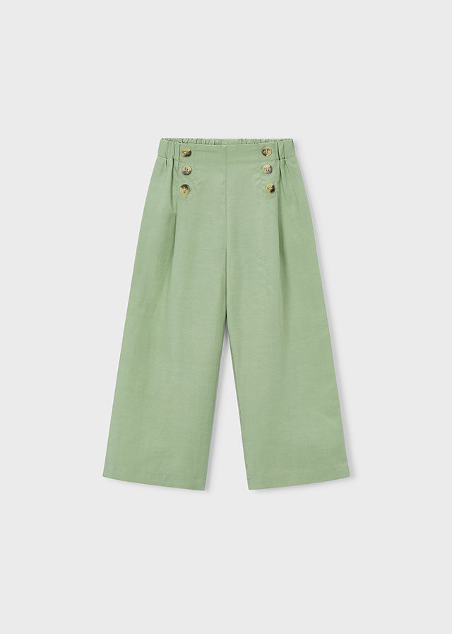 3589- moss flowy long pants