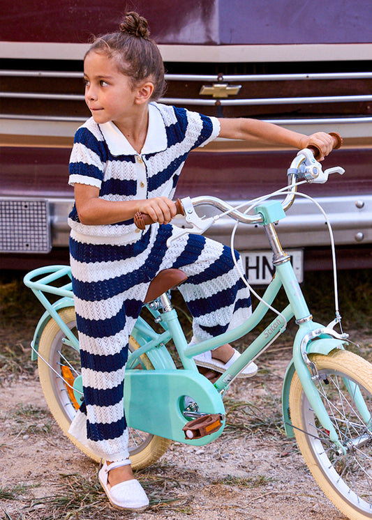 3595- porcelaine knit trousers set