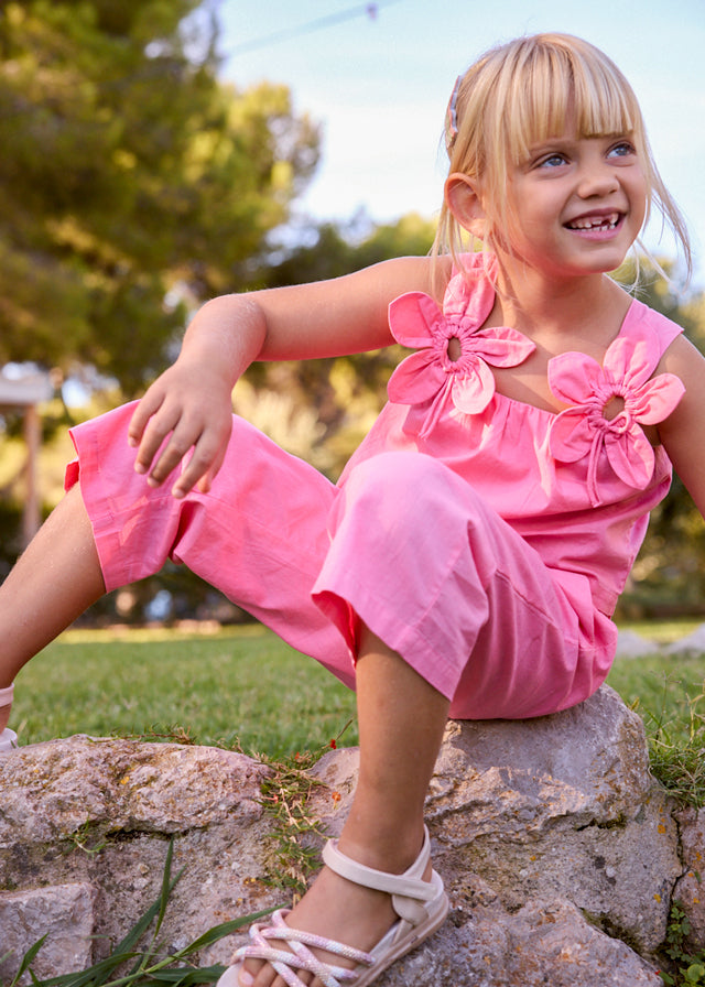 3596- geranium pants set