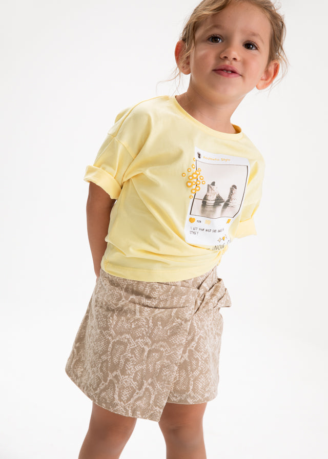 3904- beige twill skirt