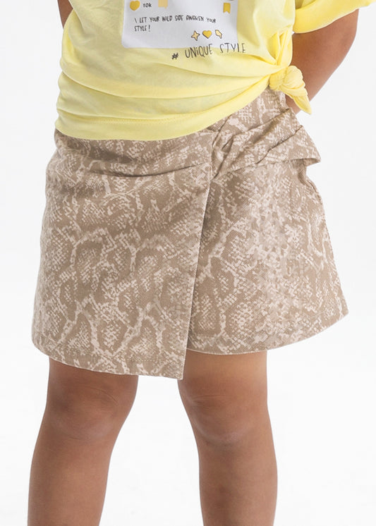 3904- beige twill skirt