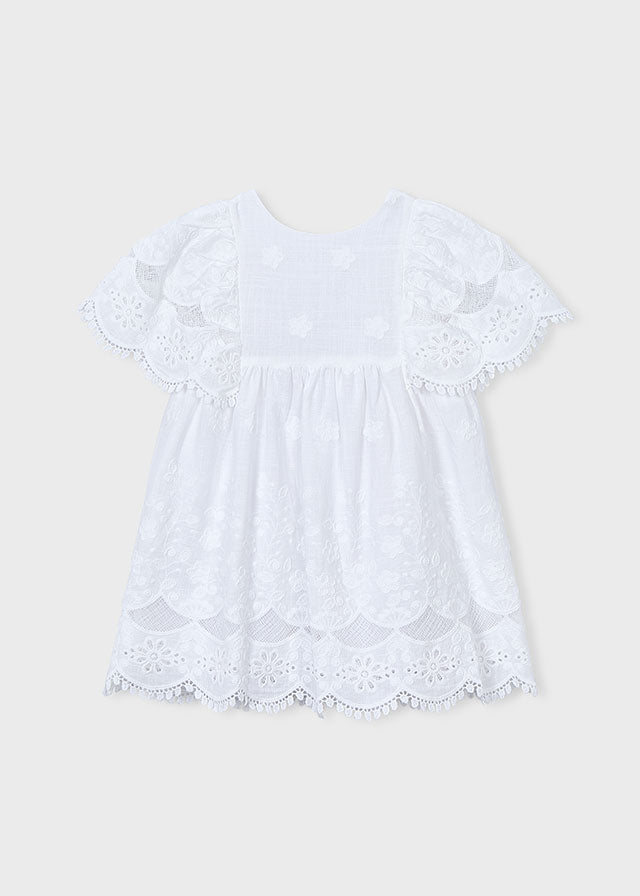 3923- White Cotton dress