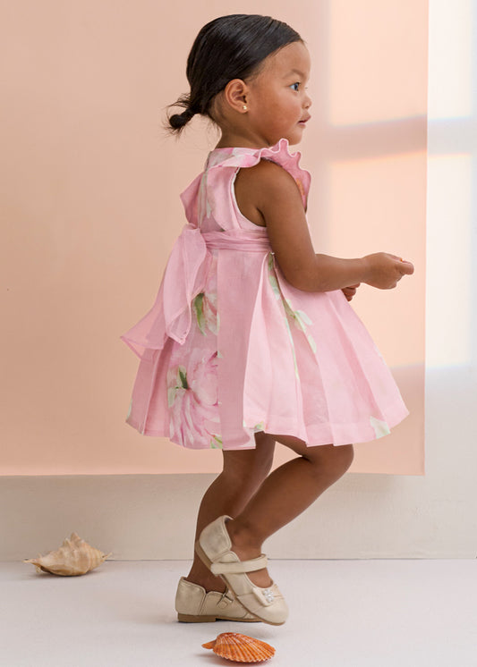 5007- Linen dress Rose