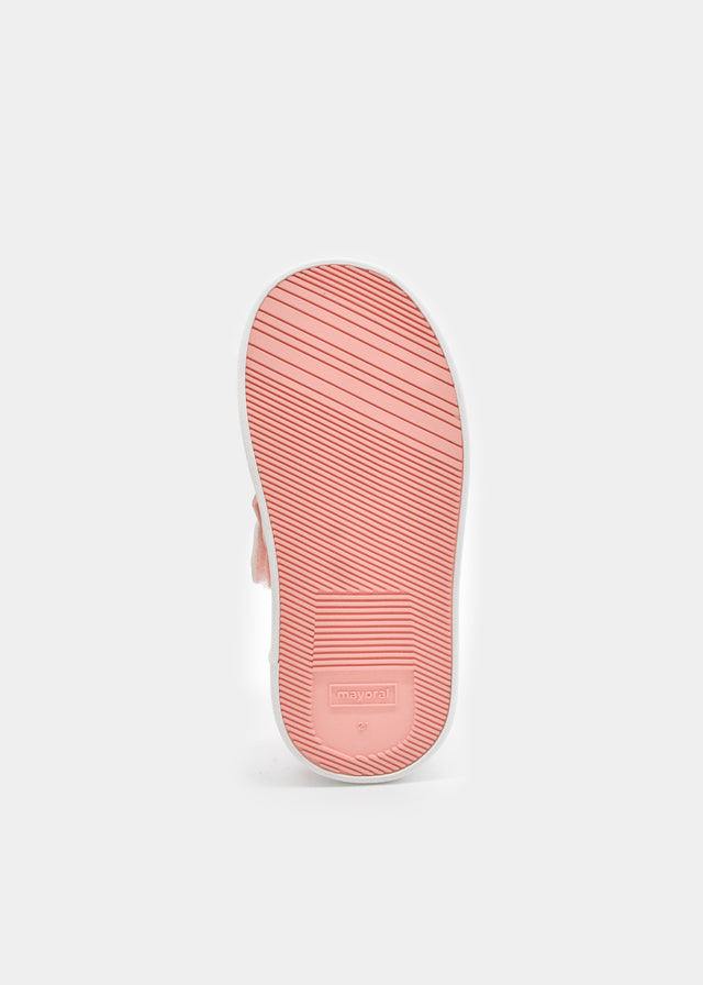 41725- Peach Perforated sneakers