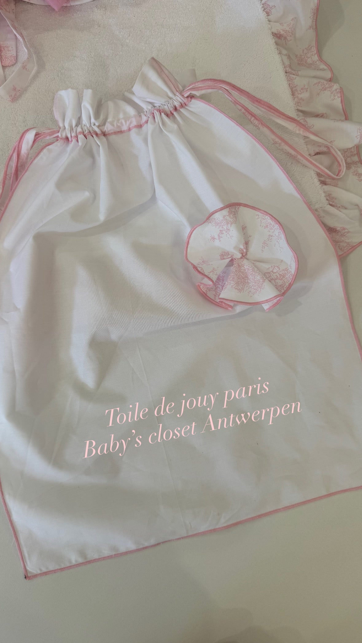 Toile de jouy pink - pre order