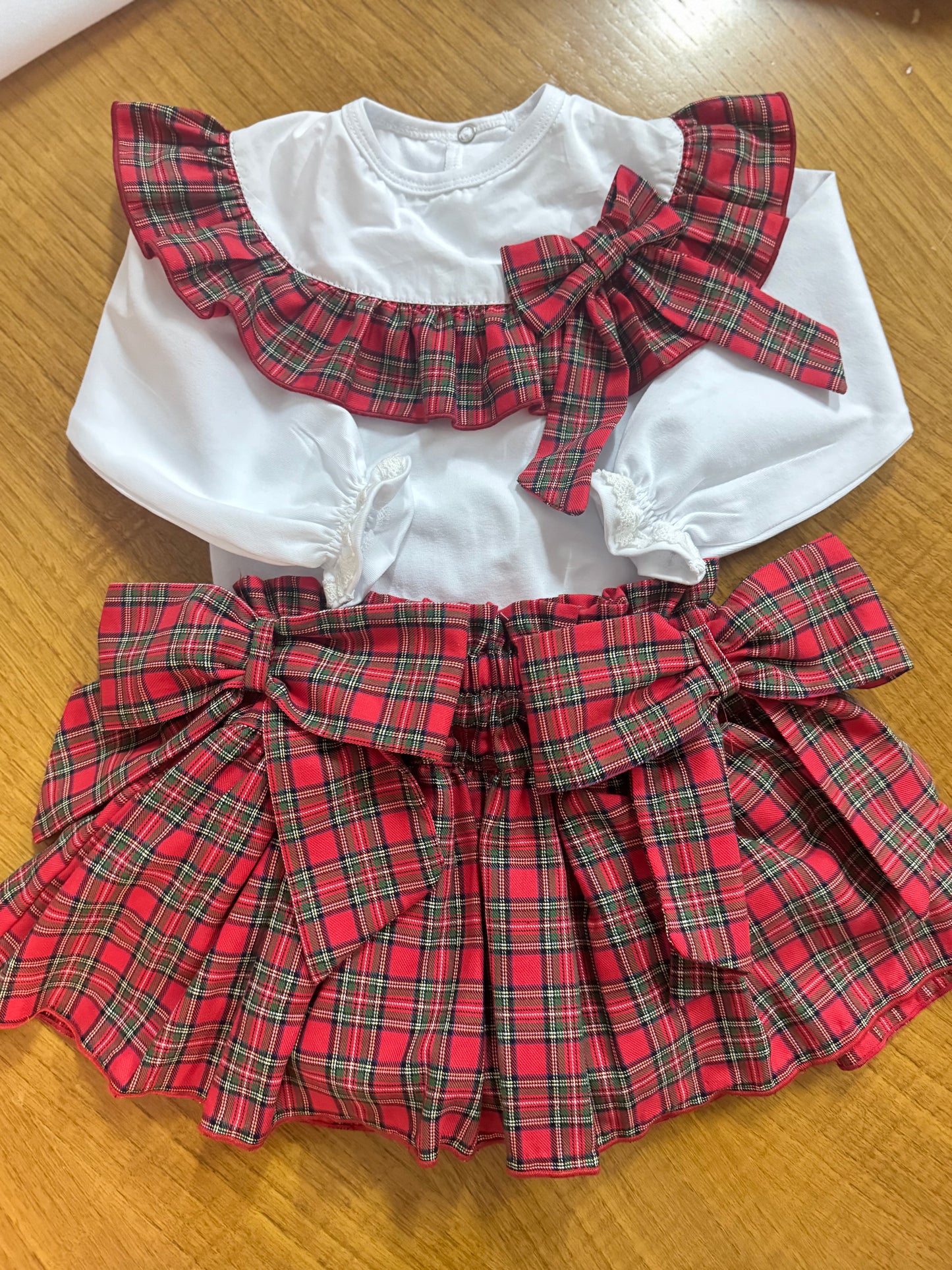 Tartan bow bloomer - PRE ORDER
