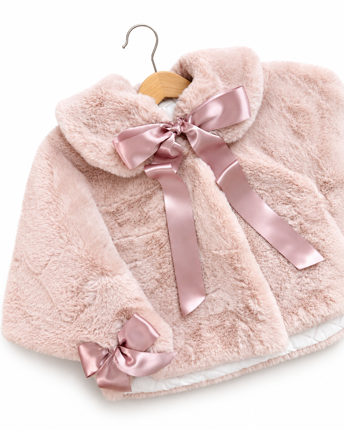 Pink fur cape - PRE ORDER