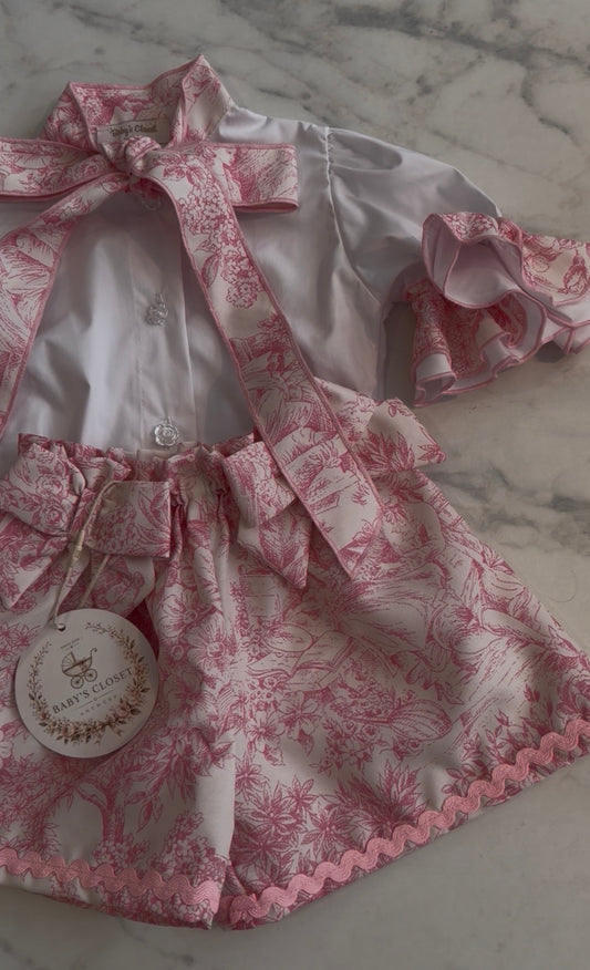 La vie in rose blouse set 🌸💕