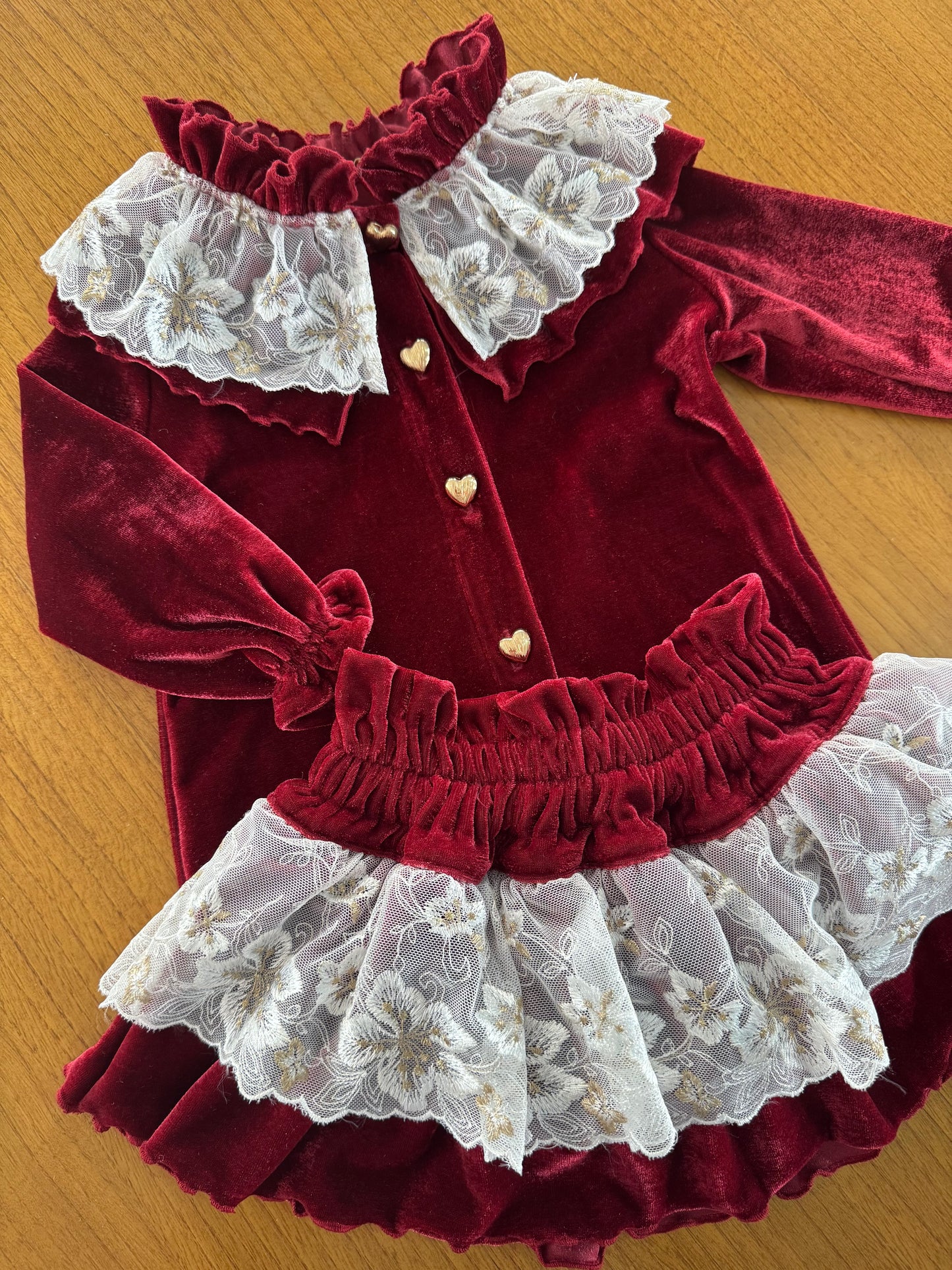 Cleo Burbundy velvet set - PRE ORDER