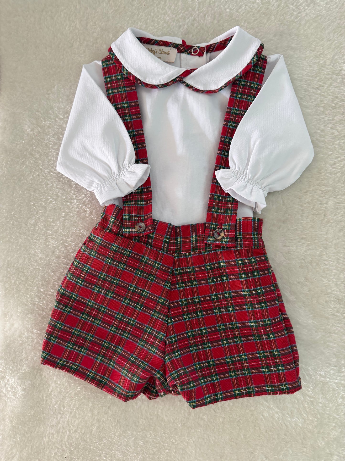 Red tartan set boys - PRE ORDER