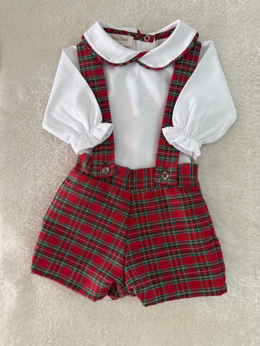 Red tartan set boys - PRE ORDER