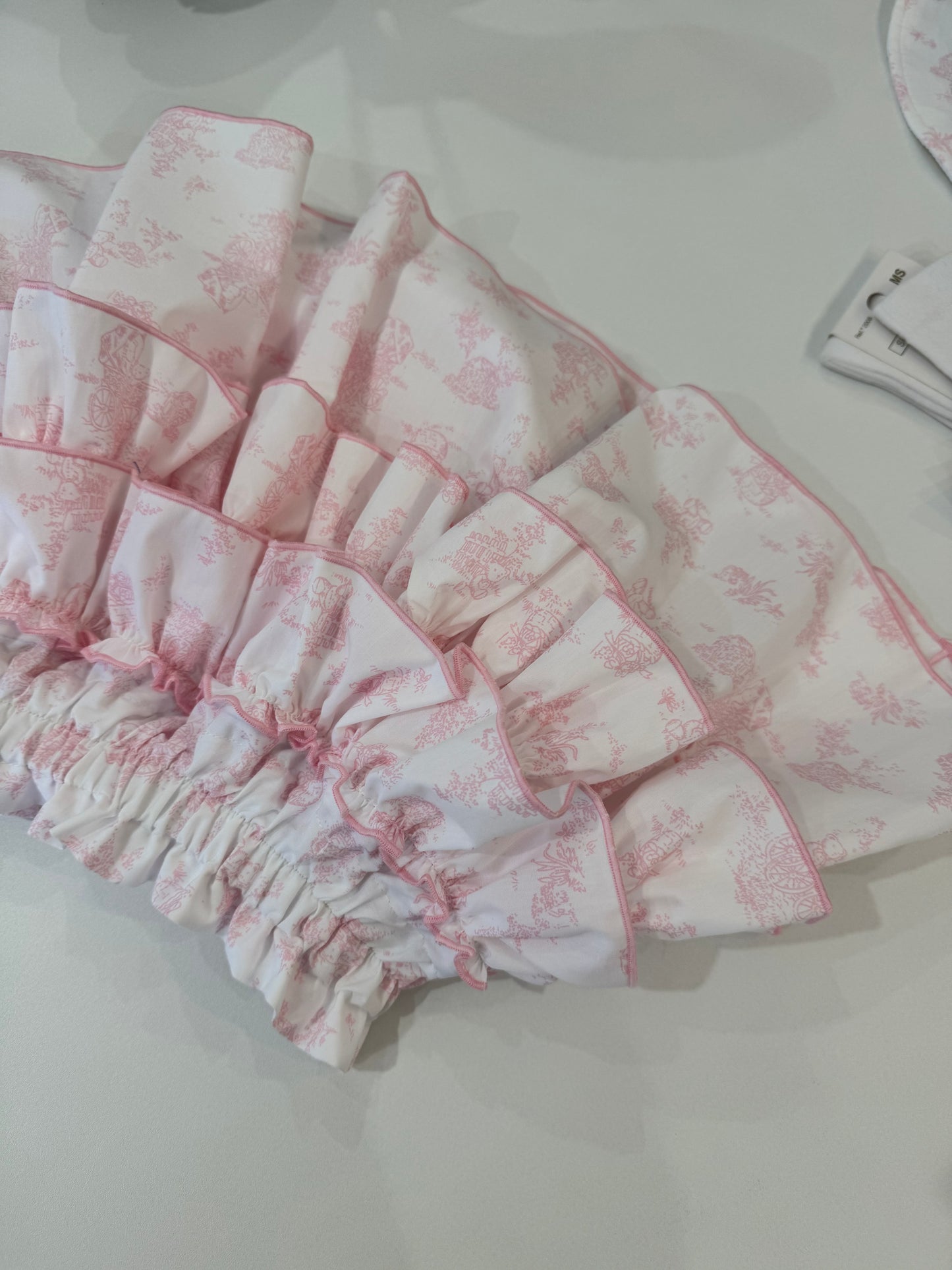Toile de jouy pink new bloomer - pre order