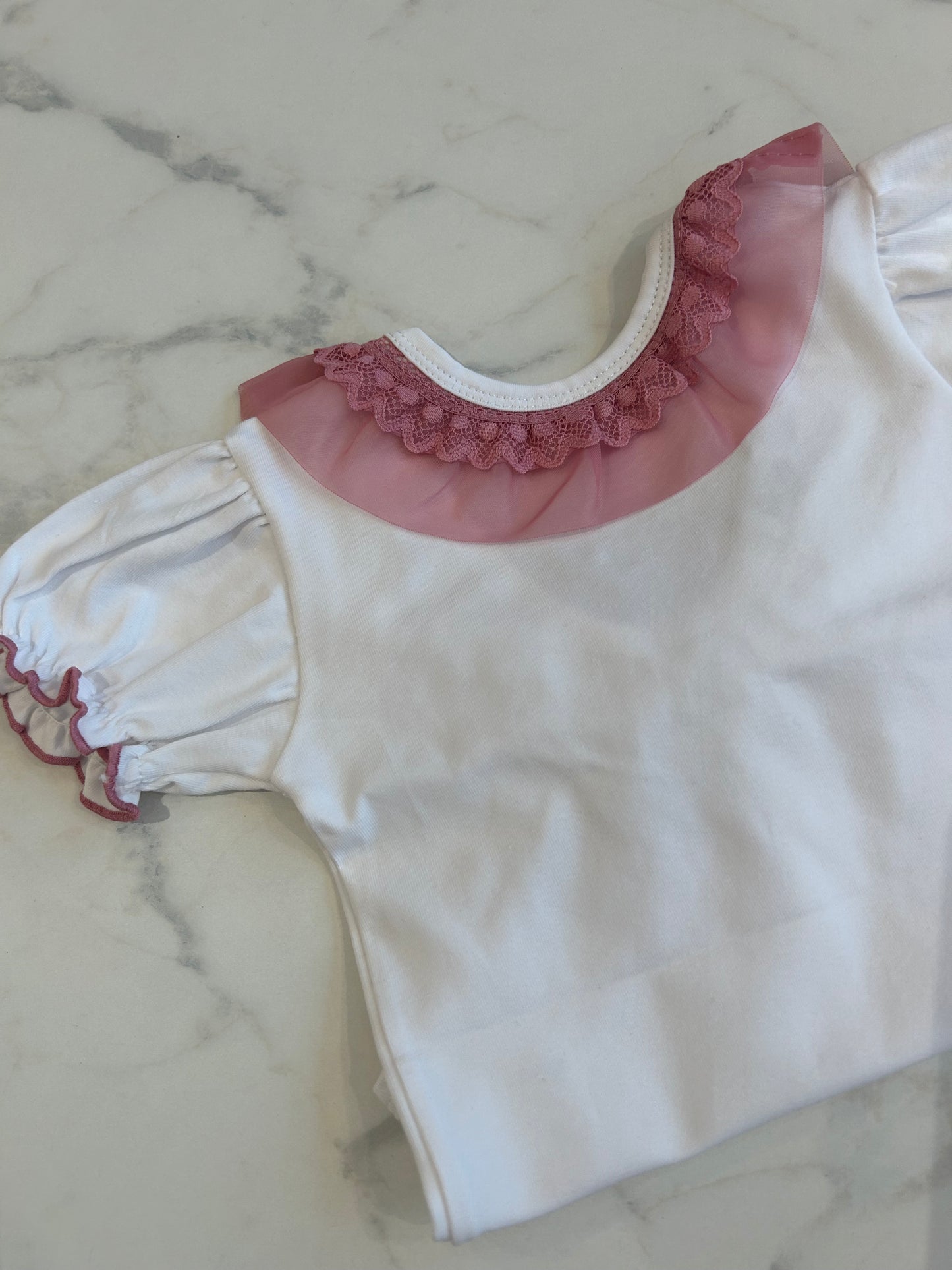 Old pink bow top