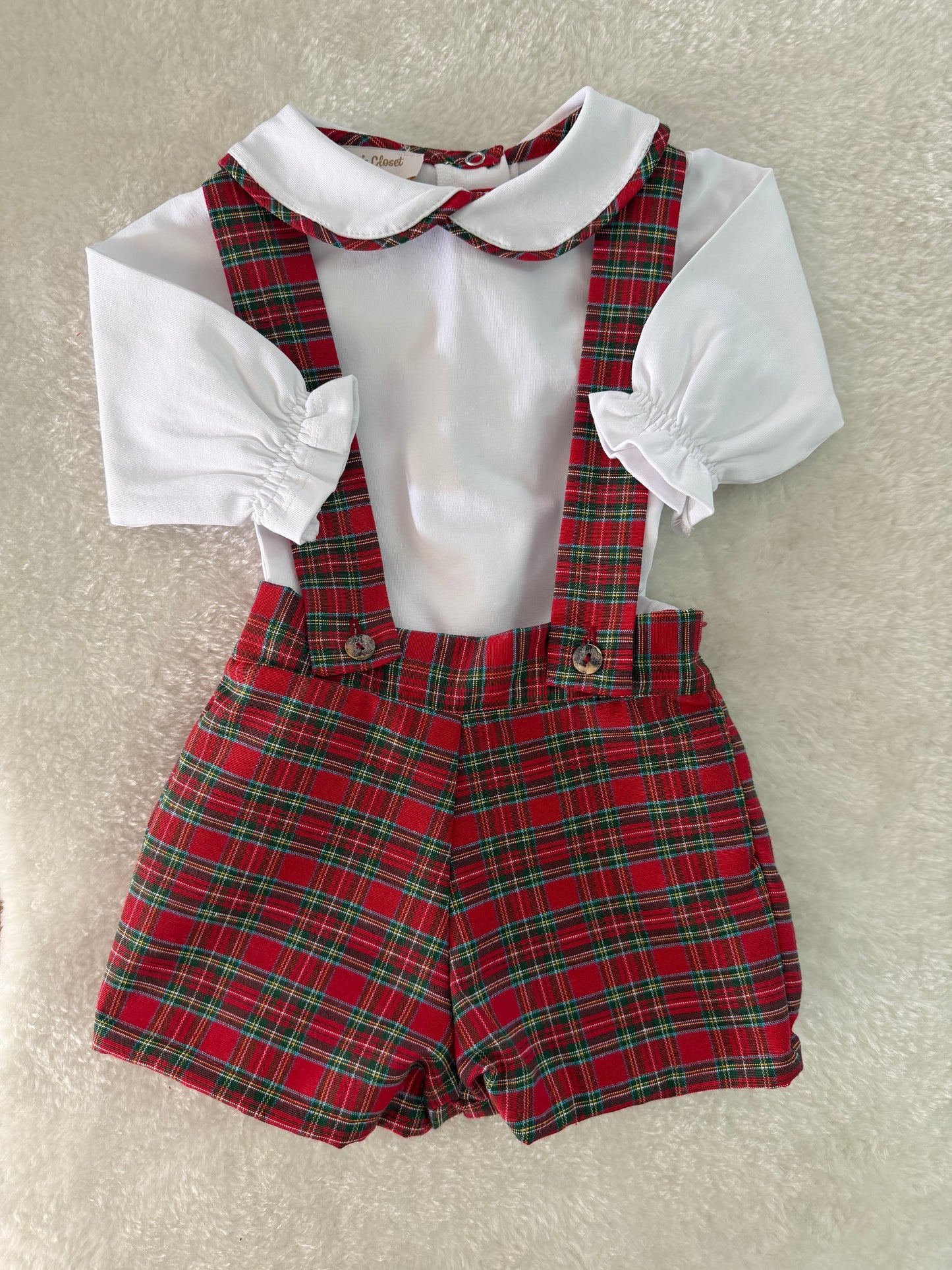 Red tartan set boys - PRE ORDER