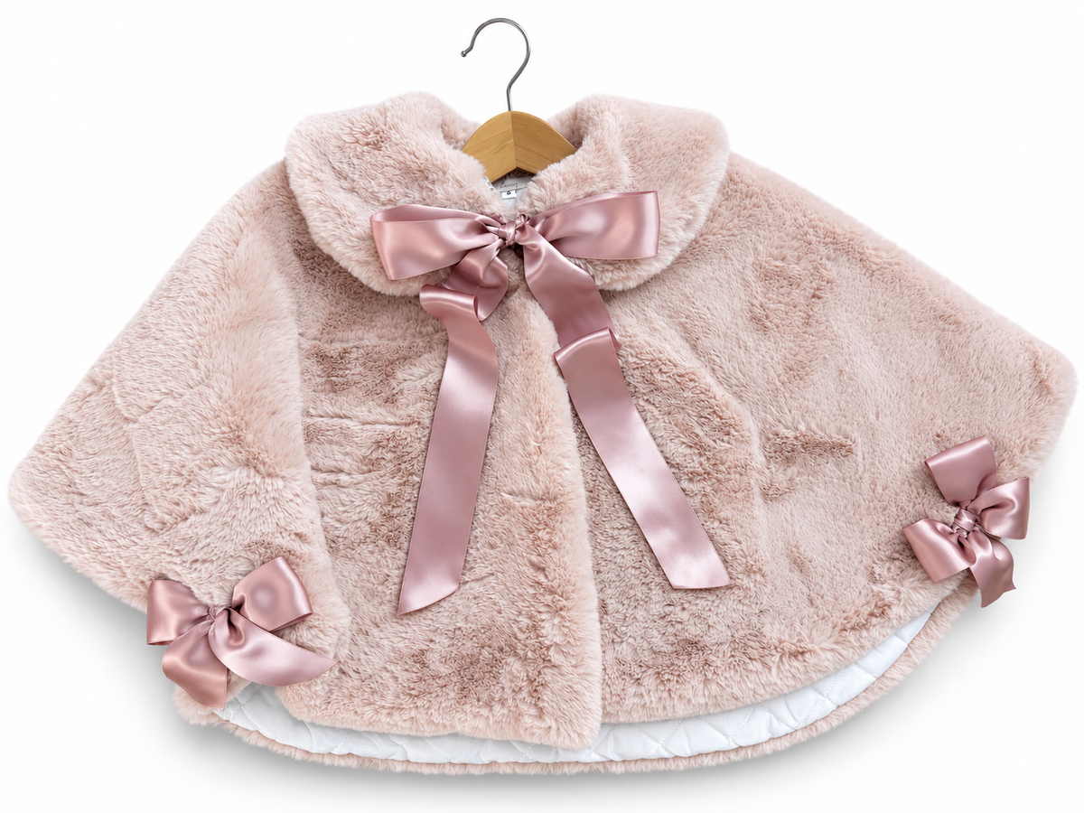 Pink fur cape - PRE ORDER