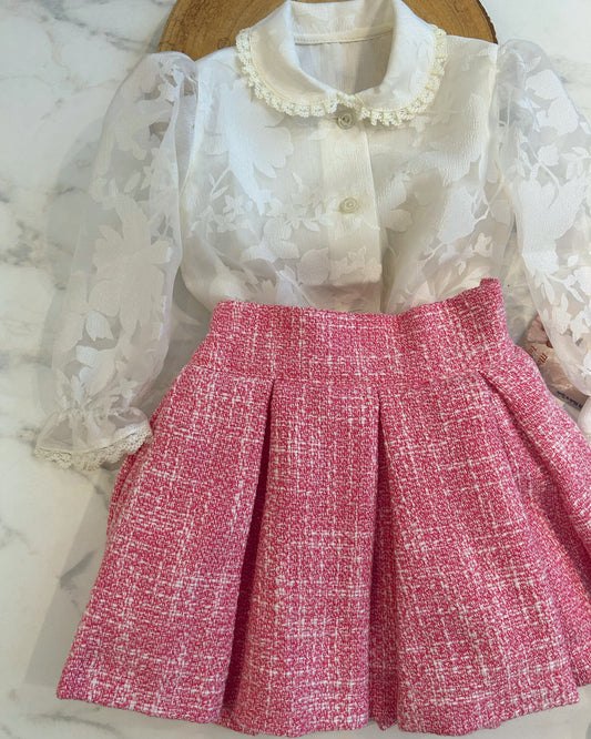 Pink Chanel skirt