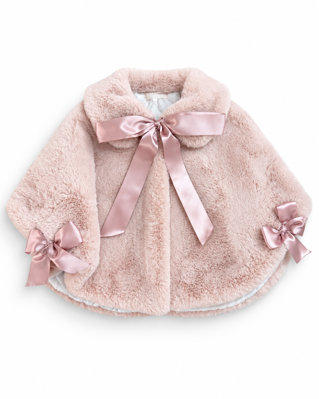Pink fur cape - PRE ORDER